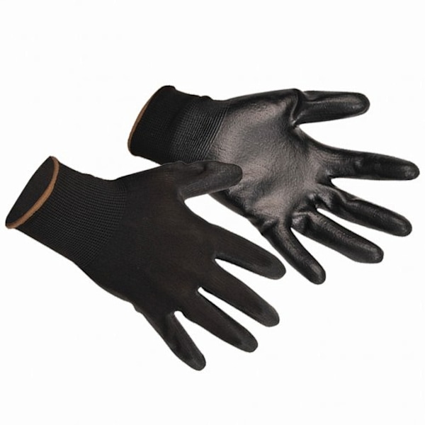 Portwest PU-belagda handskar (A120) / Arbetskläder (2-pack) L Black L