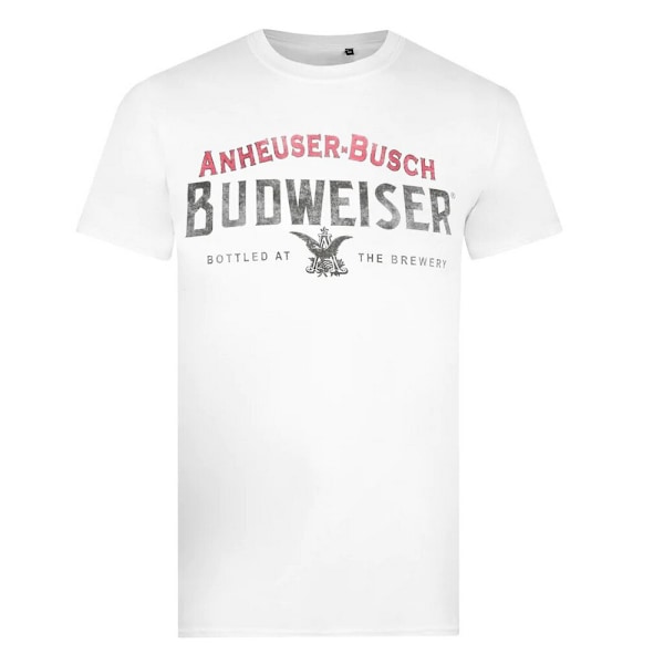 Budweiser herr T-shirt i bomull XL vit White XL