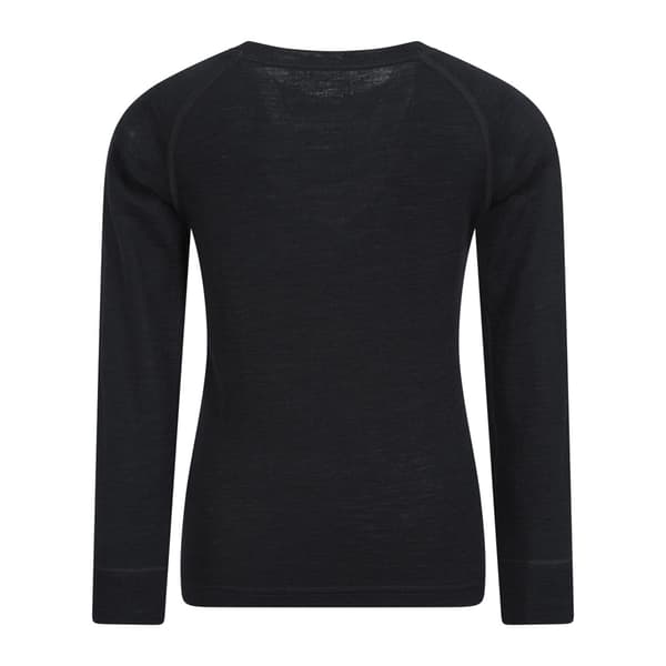 Mountain Warehouse Barn/Barn Merino II Rund Hals Baslager Black 9-10 Years