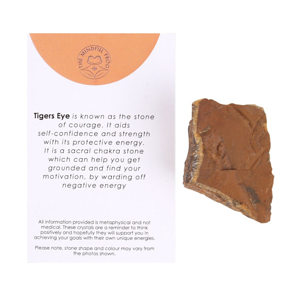 Något Annorlunda Tigers Eye Rough Crystal One Size Orange Orange One Size