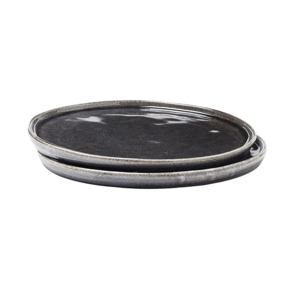 Vinga Nomimono Rund Tallrik (2-pack) One Size Svart Black One Size