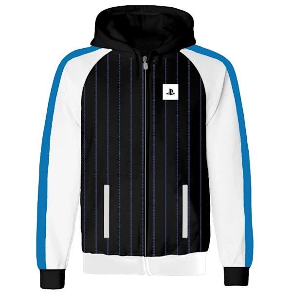 Playstation Unisex Vuxen Randig Logotyp Hoodie M Svart Black M