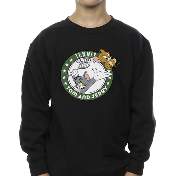 Tom And Jerry Boys Tennis Ready To Play Sweatshirt 5-6 År Bl Black 5-6 Years