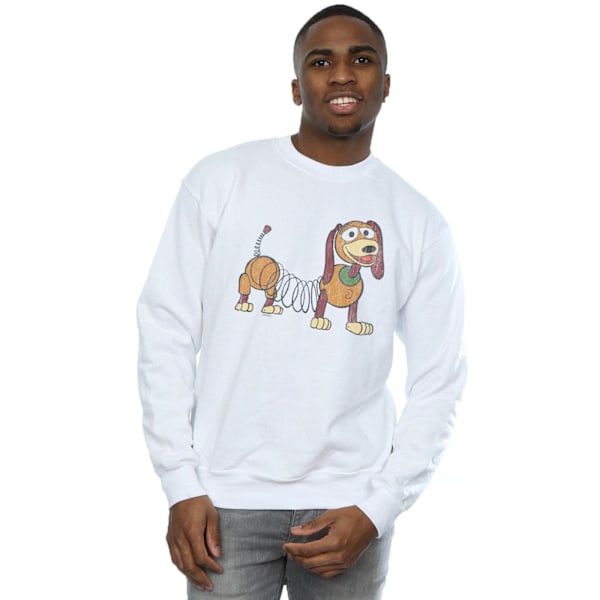 Disney Mens Toy Story 4 Slinky Pose Sweatshirt 4XL Vit White 4XL