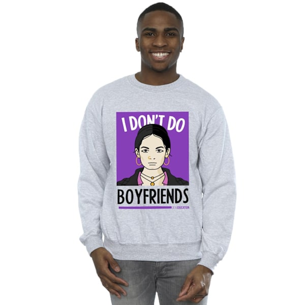 Netflix Mens Sex Education I Don´t Do Boyfriends Sweatshirt 3XL Sports Grey 3XL