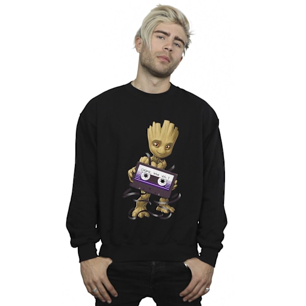 Marvel Herr Guardians Of The Galaxy Groot Cosmic Tape Sweatshirt Black 3XL