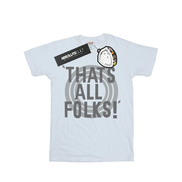 Looney Tunes Dam/Damer Det Är Allt Folk Text Bomull Pojkvän White XL