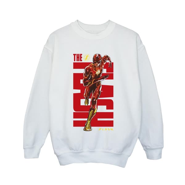 DC Comics Pojkar The Flash Dash Tröja 9-11 År Vit White 9-11 Years