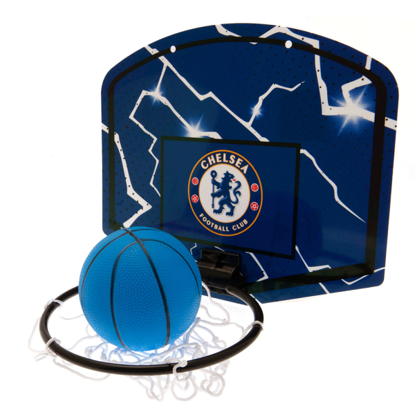 Chelsea FC Crest Mini Basket Hoop Set One Size Royal Blue/W Royal Blue/White/Black One Size