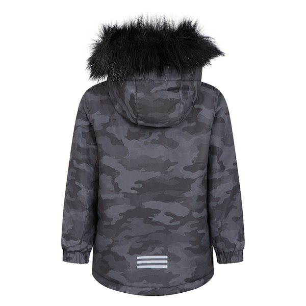 Mountain Warehouse Barnkläder/Barn Ranger Camouflage Vattenavvisande Jacka 3-4 År Grå Grey 3-4 Years