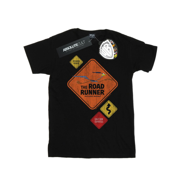 Looney Tunes Girls Road Runner Road Sign T-shirt bomull 5-6 Ja Black 5-6 Years