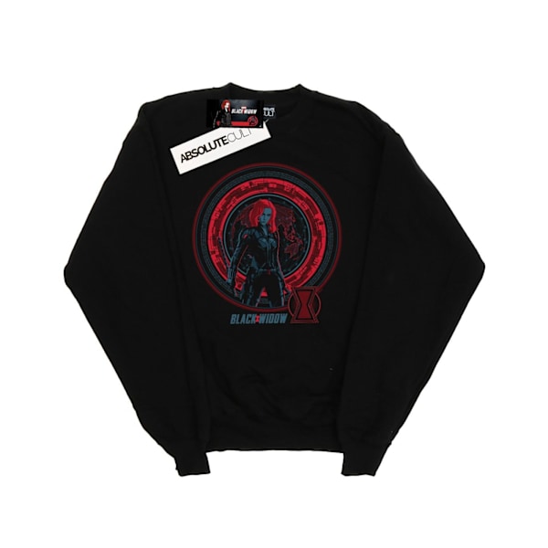 Marvel Womens/Ladies Black Widow Movie Computer Globe Sweatshirt Black XL