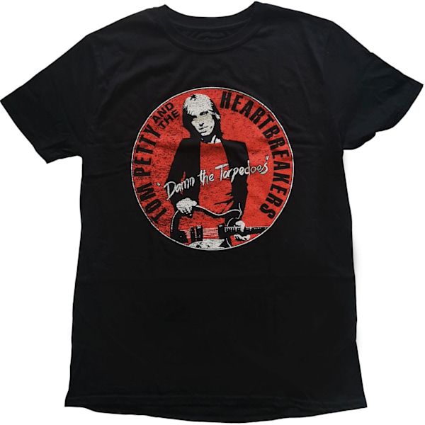 Tom Petty & The Heartbreakers Unisex Adult Damn The Torpedoes T-shirt Black S