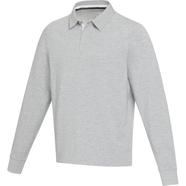 Elevate Unisex Adult Clyde Rugbytröja i ekologisk bomull Heather Grey XS