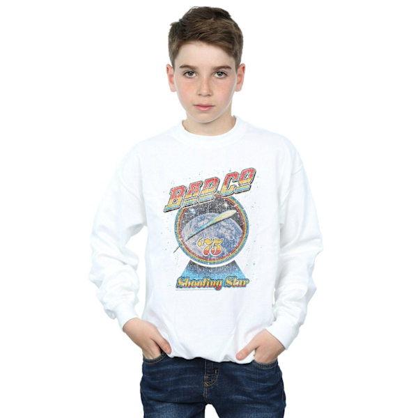 Bad Company Boys Shooting Star Sweatshirt 5-6 år Vit White 5-6 Years