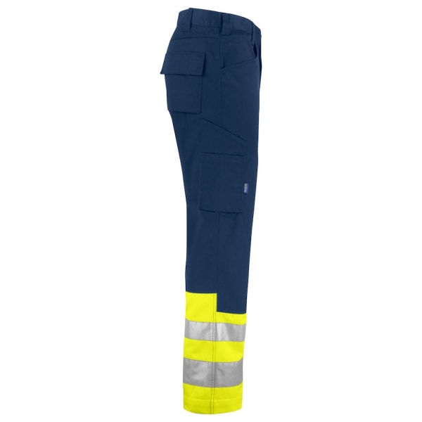 Projob Herr High-Vis Cargo Byxor 32R Gul/Navy Yellow/Navy 32R