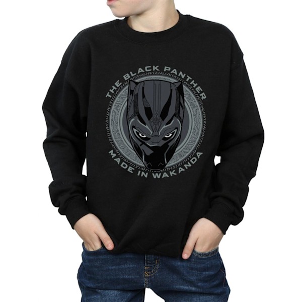 Marvel Boys Black Panther Made in Wakanda Sweatshirt 12-13 År Black 12-13 Years