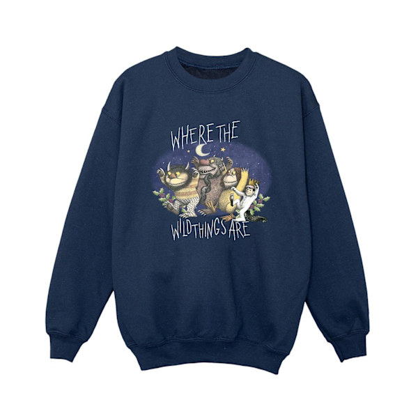 Where The Wild Things Are Pojks Sweatshirt 3-4 År Marinblå Navy Blue 3-4 Years