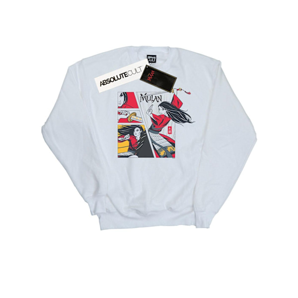 Disney Herr Mulan Film Comic Style Sweatshirt S Vit White S