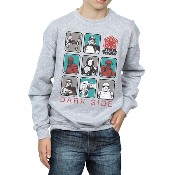 Star Wars Boys The Last Jedi Dark Side Multi Character Sweatshirt Sports Grey 5-6 Years