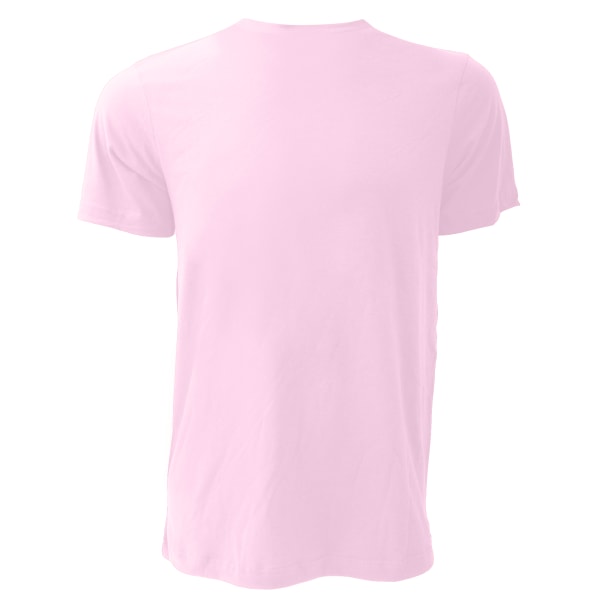 Canvas unisex jersey T-shirt med rund hals / kortärmad herr T-Sh Soft Pink S