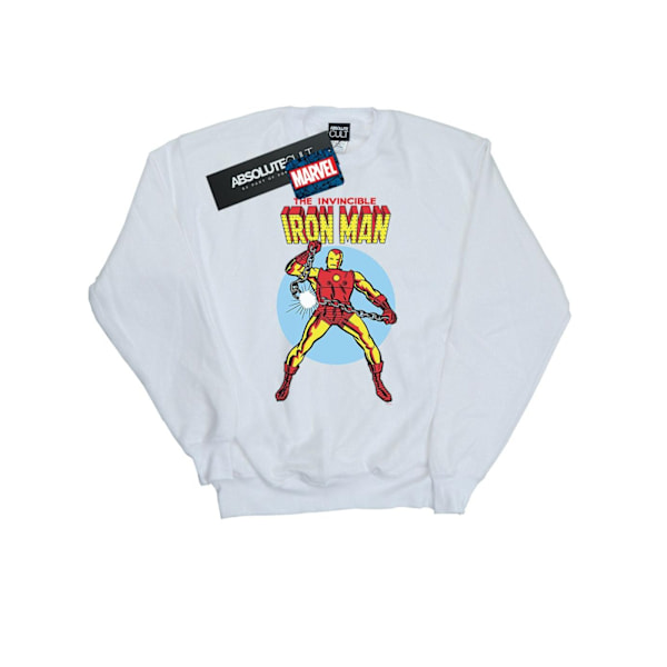 Marvel Mens The Invincible Iron Man Sweatshirt 5XL Vit White 5XL