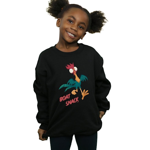 Disney Girls Moana Boat Snack Sweatshirt 5-6 år Svart Black 5-6 Years