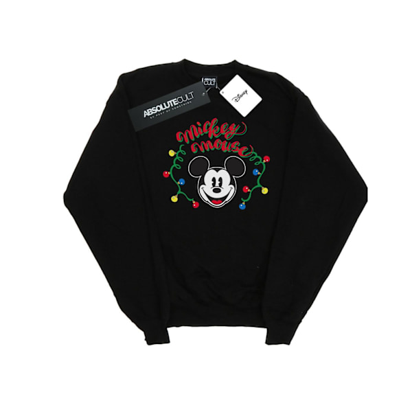 Disney Girls Mickey Mouse Julgransljus Sweatshirt 9-11 Black 9-11 Years