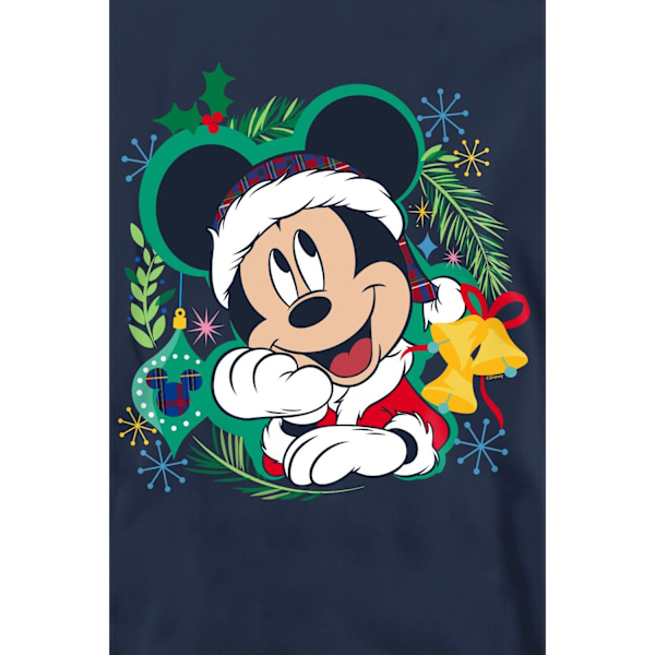 Disney Unisex Vuxen Musse Pigg Julkrans Sweatshirt L Navy L