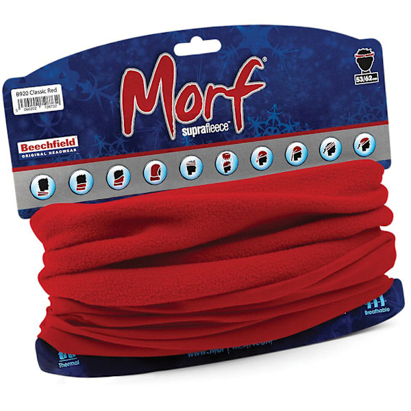 Beechfield Dam/Kvinnor Multi-use Suprafleece Morf En Storlek Cl Classic Red One Size