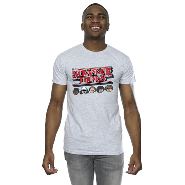 Netflix Stranger Things Caricature Logo T-shirt M Sports G Sports Grey M