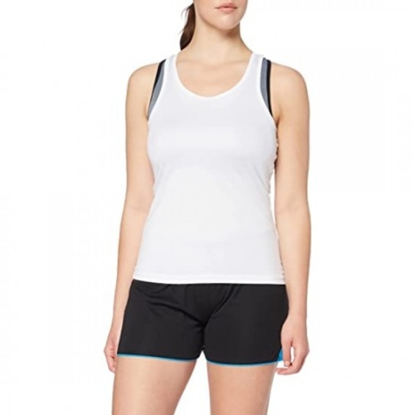 Stedman Dam/Damer Aktiv Poly Sleeveless Sports Vest S Vit White S