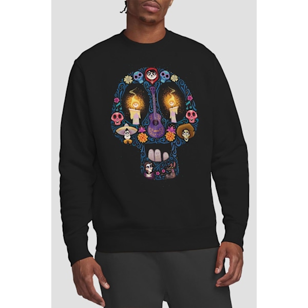 Coco Unisex Vuxen Day Of The Dead Ernesto Miguel Hector Skalle S Black L