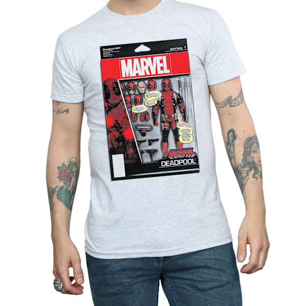 Marvel Deadpool Actionfigur T-shirt XXL Sports Grey för män Sports Grey XXL