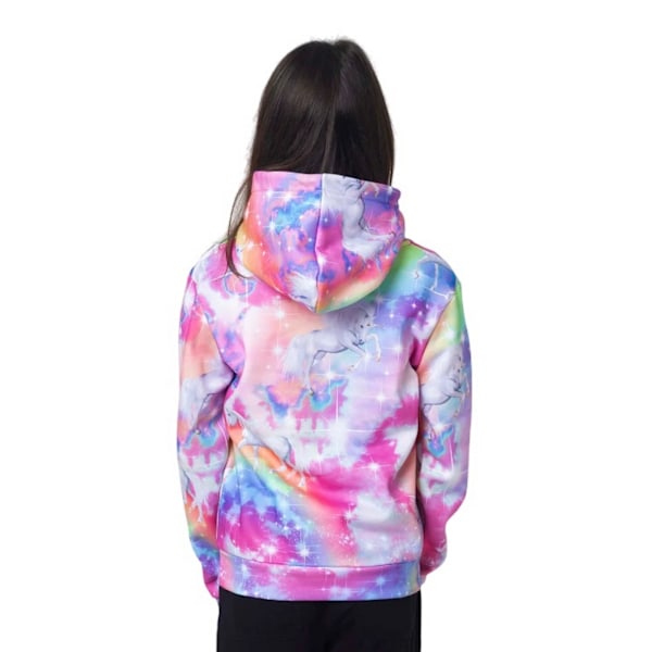 Hype Girls Rainbow Unicorn Sparkle Hoodie 5-6 år Flerfärgad Multicoloured 5-6 Years