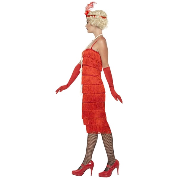 Smiffys Dam/Dam Flapper Kostymset M Röd Red M