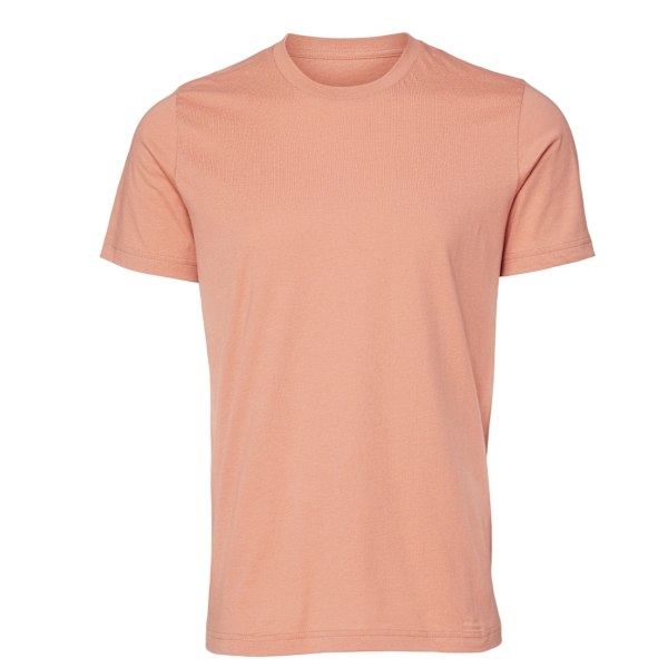 Canvas Unisex Jersey Crew Neck T-Shirt / Herr T-shirt med korta ärmar Terracotta XS