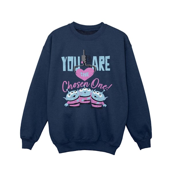 Disney Girls Toy Story You Are The Chosen One Sweatshirt 12-13 Navy Blue 12-13 Years