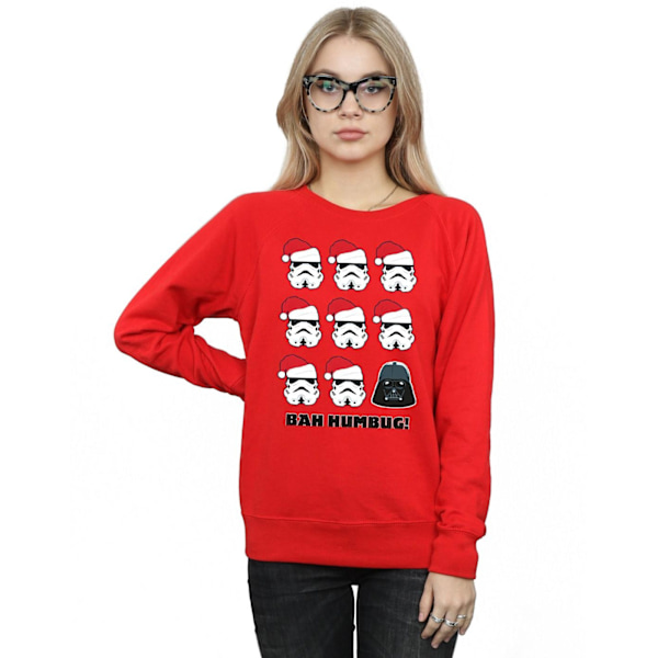 Star Wars Dam/Damer Jul Humbug Sweatshirt L Röd Red L