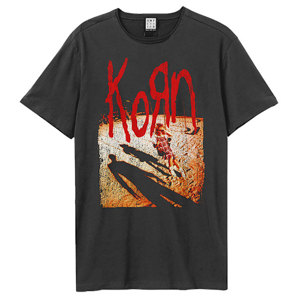 Amplified Unisex Vuxen Self Titled Korn T-shirt S Kol Charcoal S