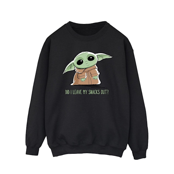 Star Wars Herr The Mandalorian Grogu Snacks Meme Sweatshirt XL Black XL