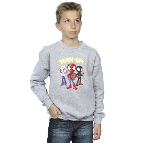 Marvel Boys Spidey And His Amazing Friends Sketch Sweatshirt 9- Sports Grey 9-11 Years