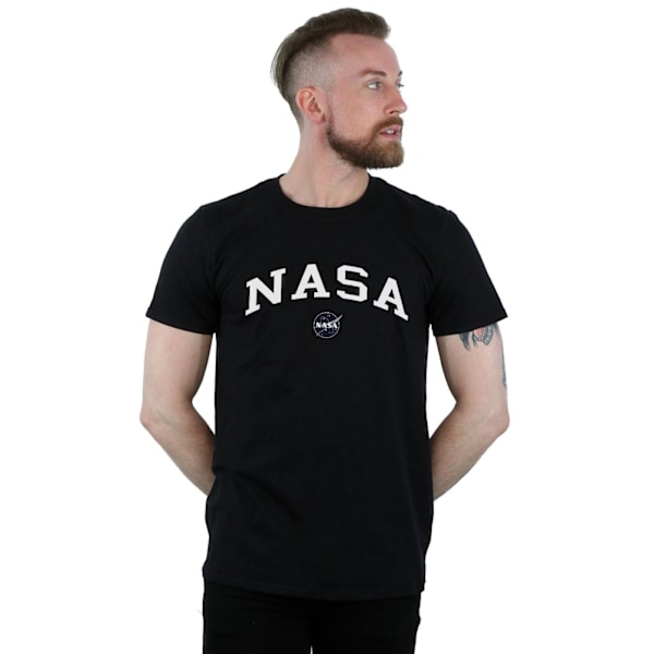 NASA Herr Collegiate Logo T-Shirt L Svart Black L