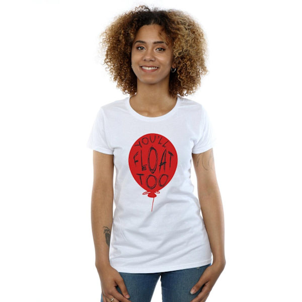 It Dam/Damer Pennywise You´ll Float Too Bomull T-Shirt M Vit White M