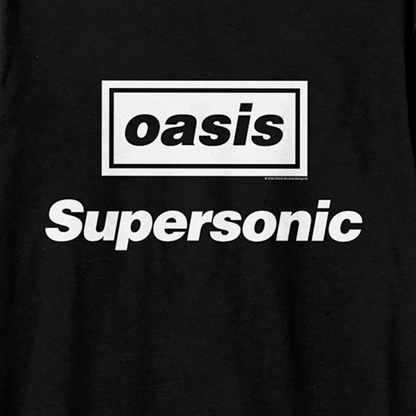 Amplified Unisex Vuxen Supersonic Oasis Lös Passform T-Shirt XS Blå Black XS