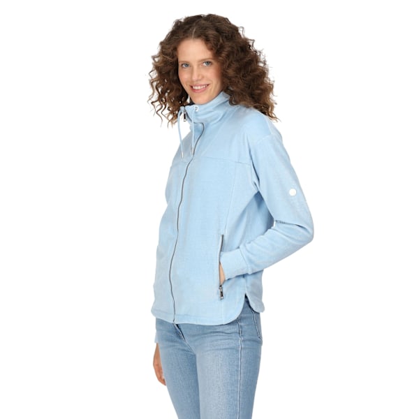 Regatta Dam/Kvinnor Velour Full Zip Fleece Jacka 14 UK Powder Blue Powder Blue 14 UK