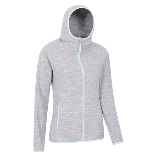 Mountain Warehouse Womens/Ladies Lleyn II Melange Full Zip Hood Grey 6 UK