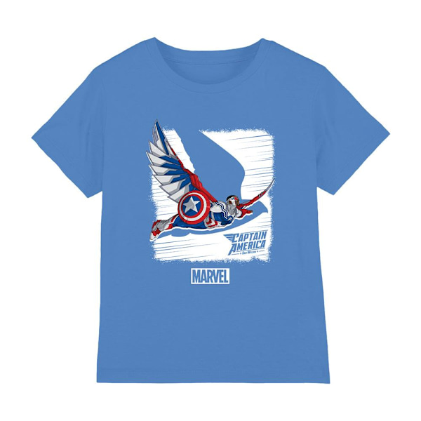 Captain America Barn/Barn Falcon T-Shirt 7-8 År Azure Azure 7-8 Years