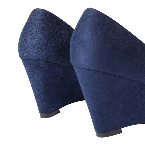 Dorothy Perkins Dam/Dam Duke Wedge Court Shoes 5 UK Marinblå Navy 5 UK