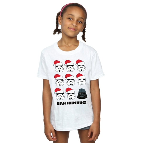 Star Wars Girls Christmas Humbug Bomull T-shirt 12-13 år Vit White 12-13 Years